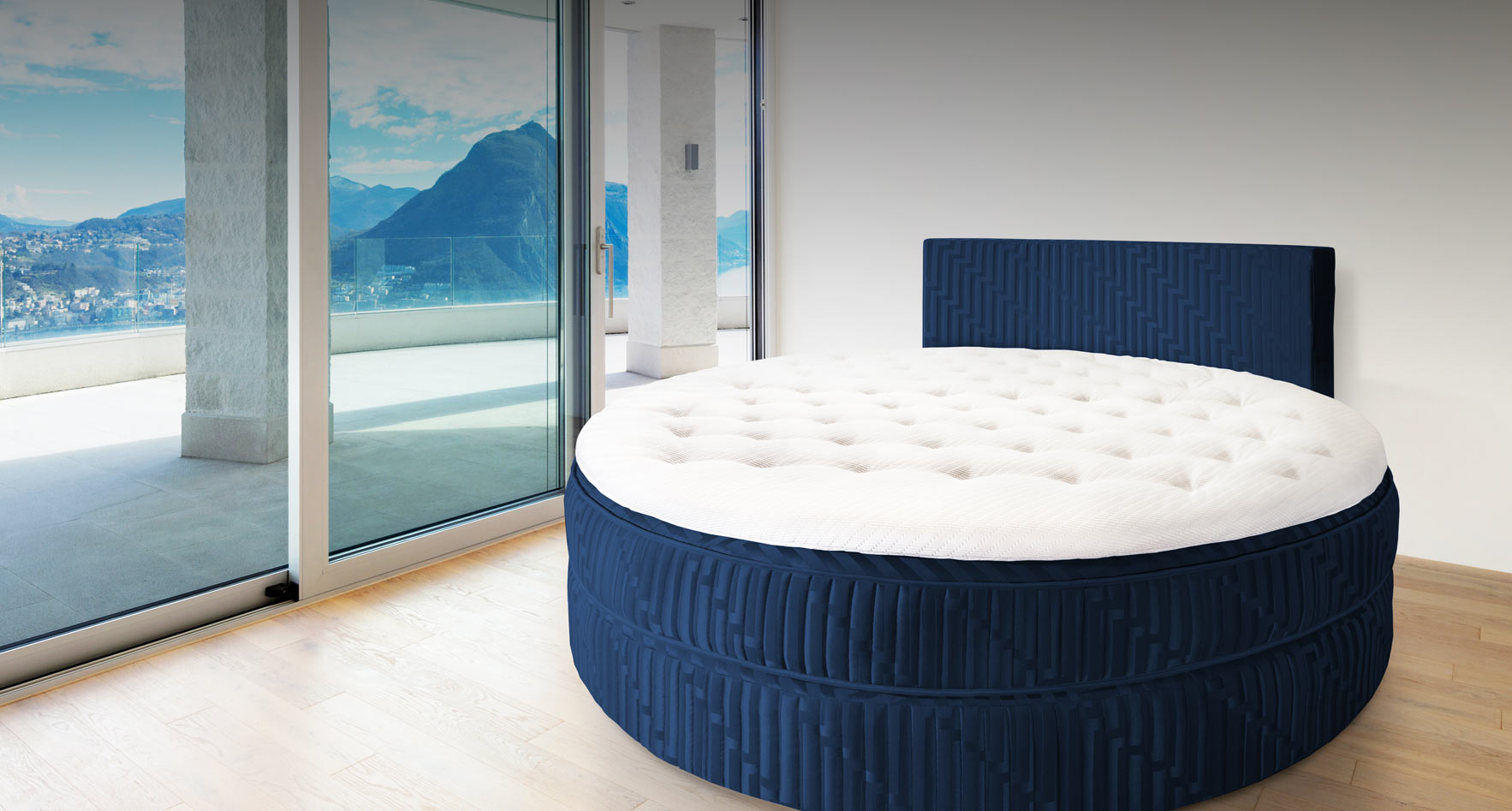 Round Continental Bed Malibu
